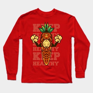 keep healthy carrot Long Sleeve T-Shirt